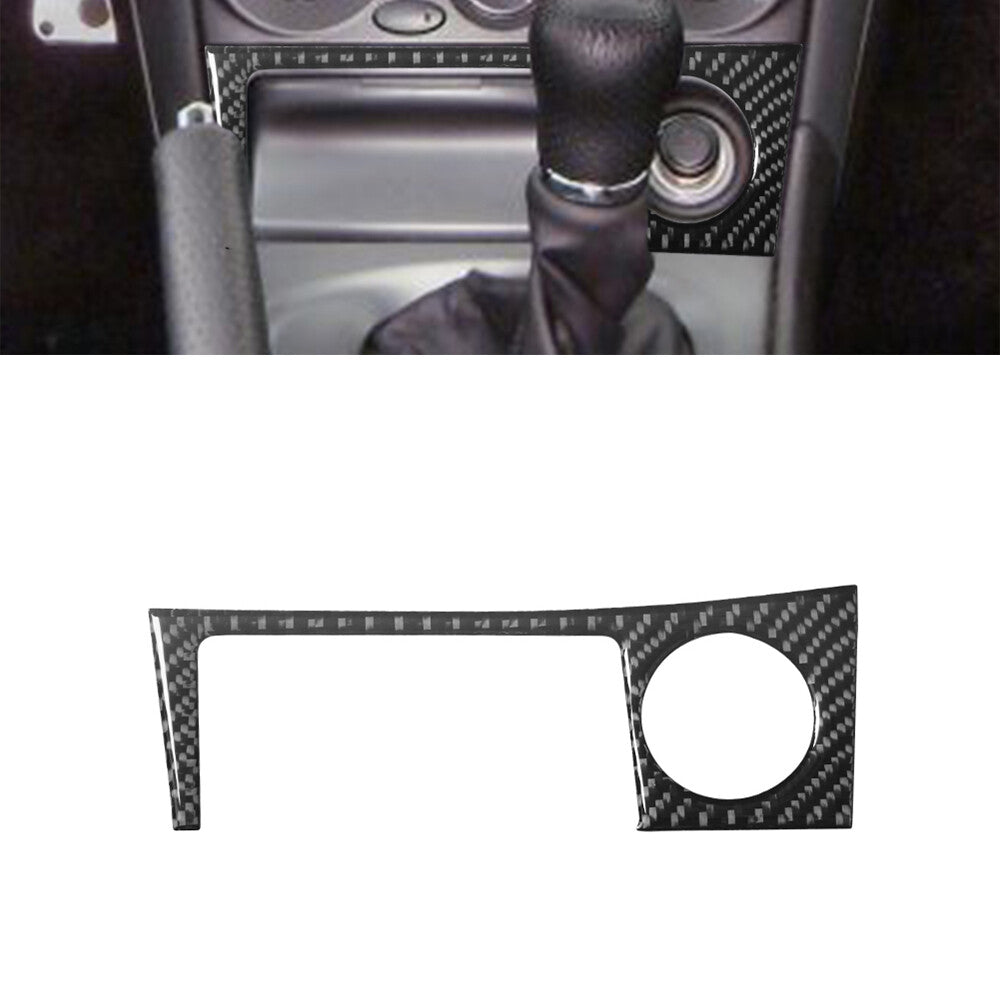 for Toyota Celica 2001-2005 Carbon Fiber Console Cigarette Lighter Panel Trim