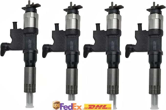 4X Fuel Injector 295050-1290 8-98207435-0 295050-1291 for ISUZU 4HK1 Engine