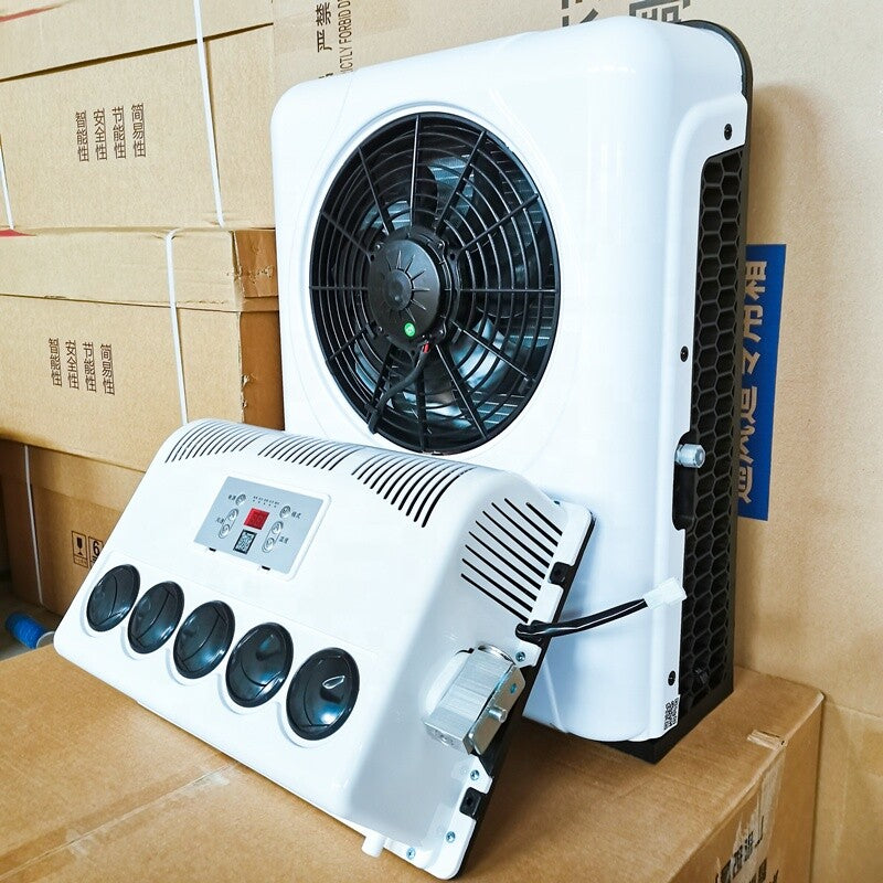 12V Vehicle A/C Kit Split Air Conditioner Fit Cab Truck Bus RV Caravan 11000 BTU