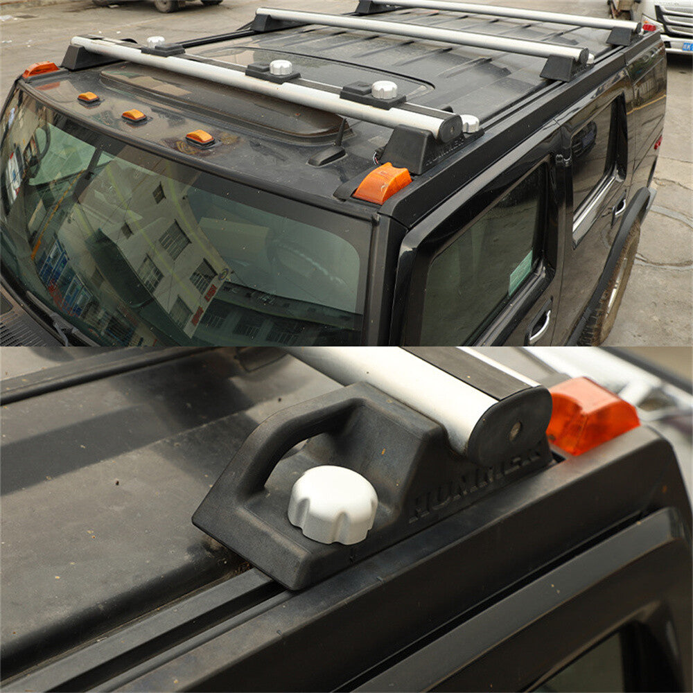 4¡ÁAlloy Silver Roof Luggage Rack Positioning Screw Cover For HUMMERH2 2003-09