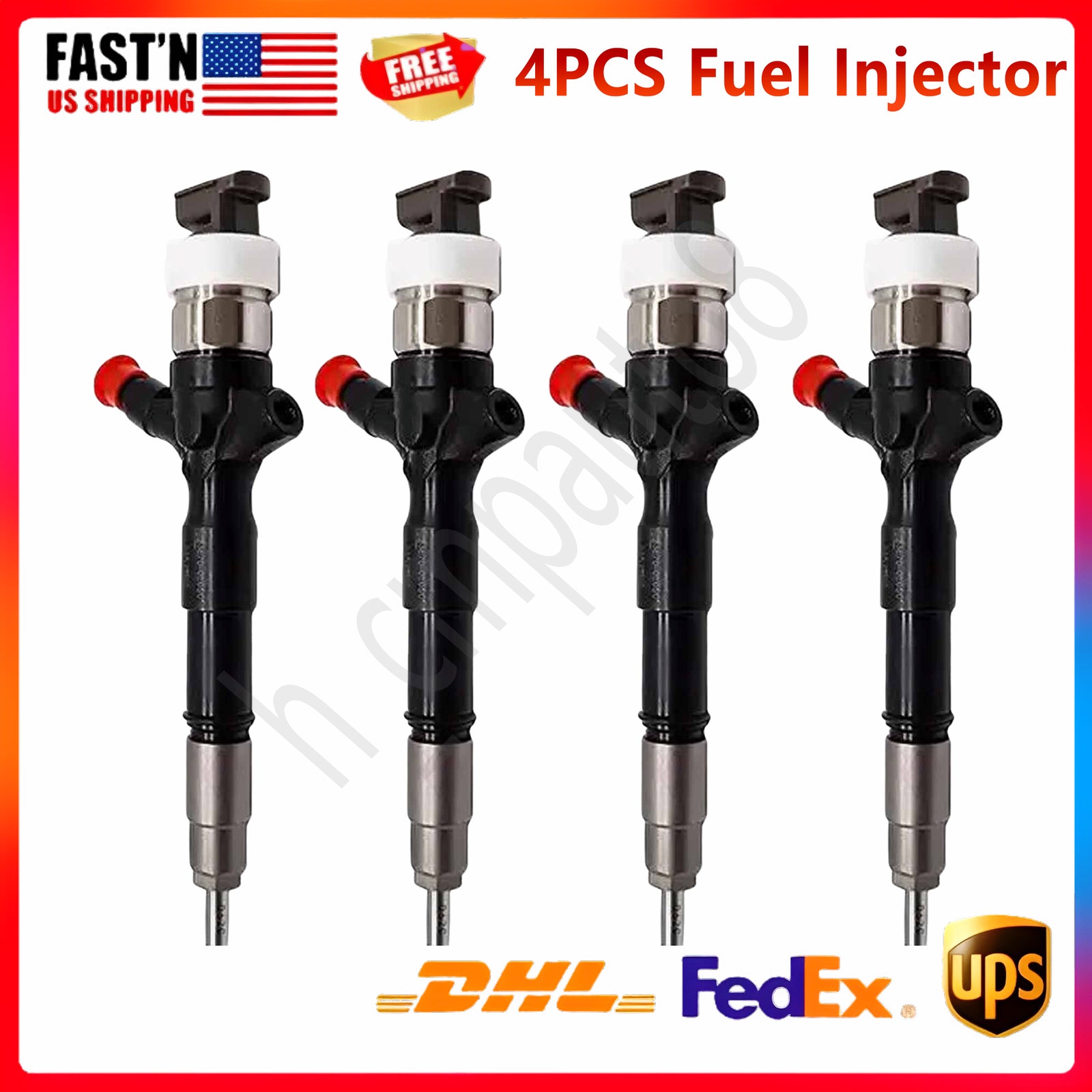 4x Fuel Injector Diesel 095000 5921 for Toyota Hilux 1KD-FTV 2KD-FTV 095000-5921