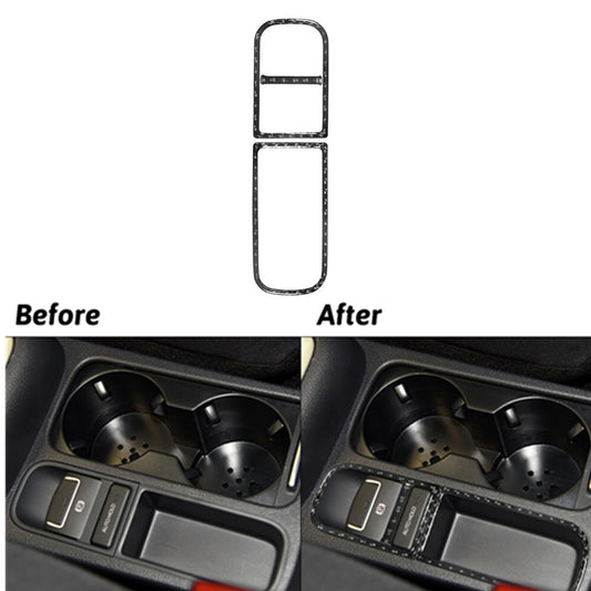 Carbon Fiber Center EPB Console Storage Frame Trim for Volkswagen for Tiguan 2013-17
