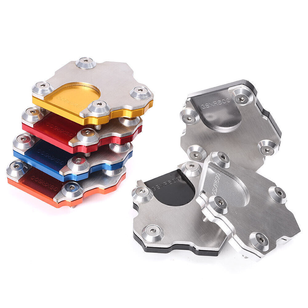 For Motorcycle CNC Motorcycle Side Stand Kickstand Plate Pad Universal Q