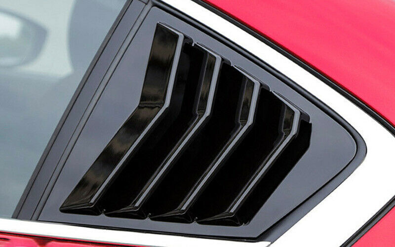for Mazda 3 Axela 2020-21 Bright Black Side Vent Window Scoop Louver Cover Trim