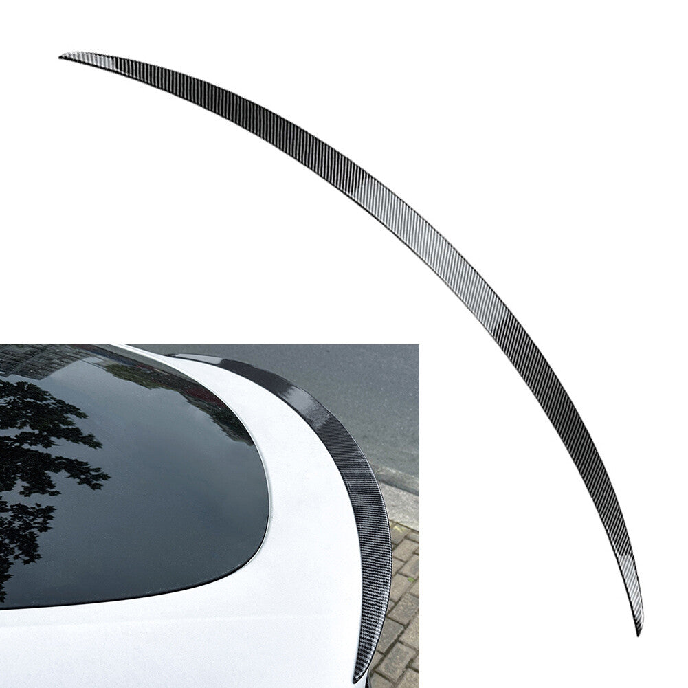 Rear Trunk Spoiler Wing ABS for Tesla for Model Y 20-23 Glossy Carbon Fiber Black