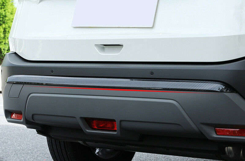 Rear Bumper Protector Carbon Fiber Strip Cover Trim for Nissan Rogue 2021-2023