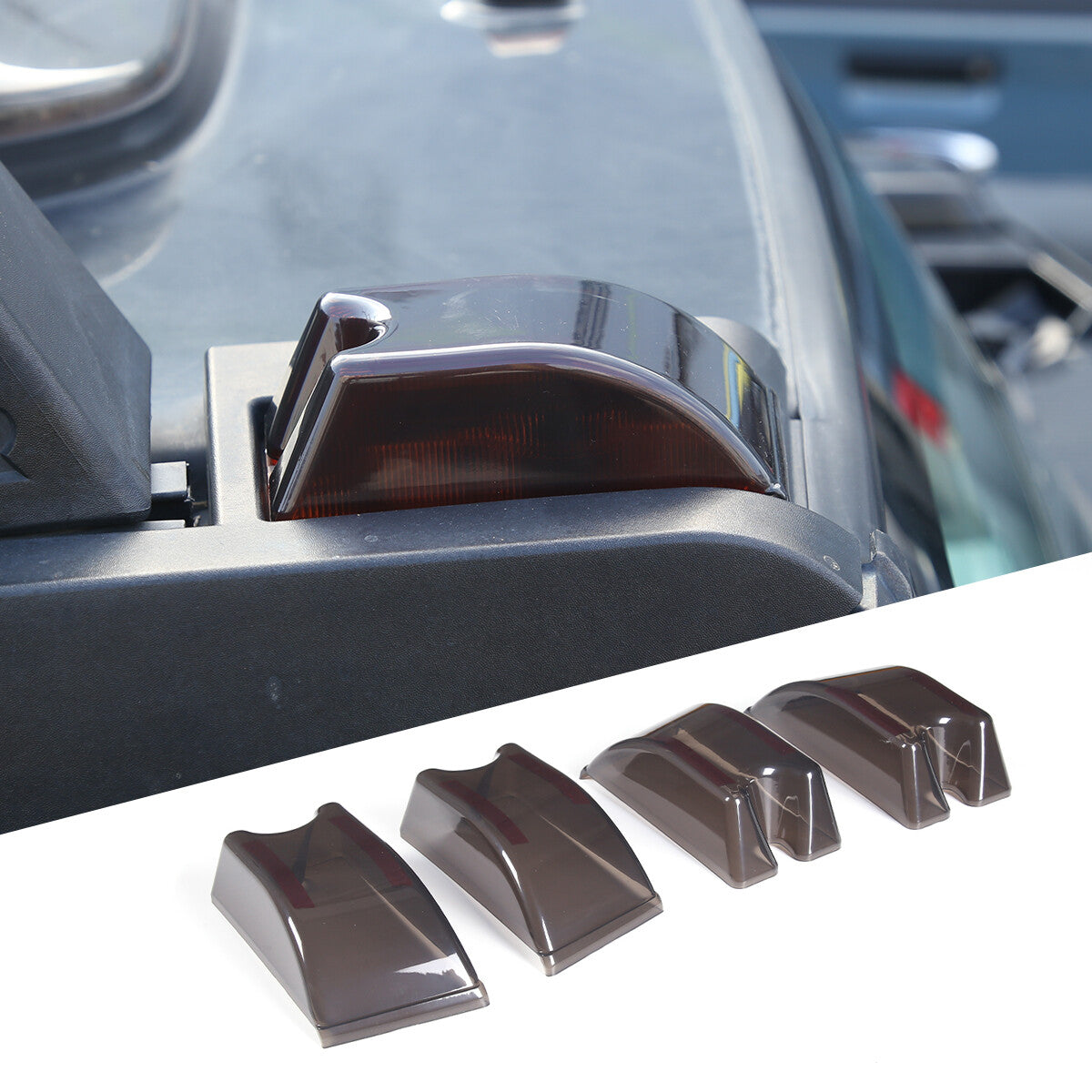 2-Pack ABS Chrome Front Frog Light Covers for Toyota Tacoma 2016-2022