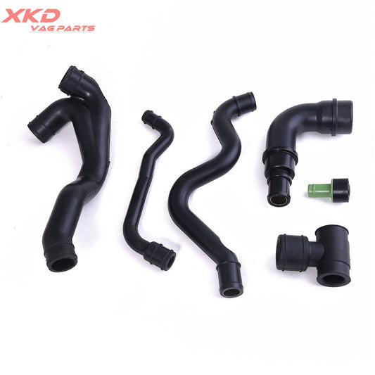Fit for VW for Jetta for Golf for Bora 4 GTI 99-03 1.8T AWW AWP Crankcase Breather Hose Set-6Pcs Q