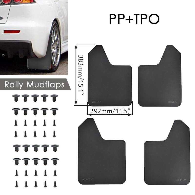 4Pcs Car Mud Flaps Splash Guards Front Rear Auto Pickup Universal Accessories ?? Q