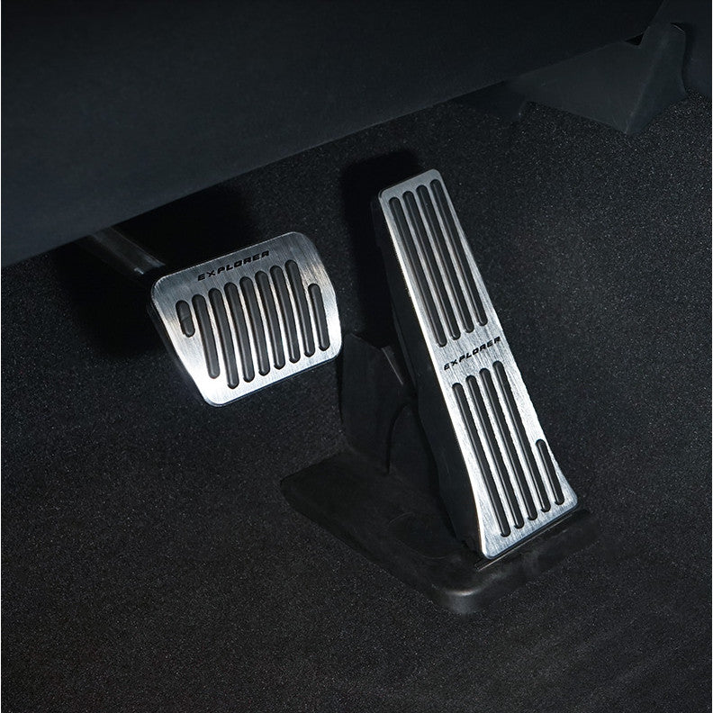 Foot Gas Brake Pedal Silver Automatic Accessories Fit For Explorer 2020 AT v