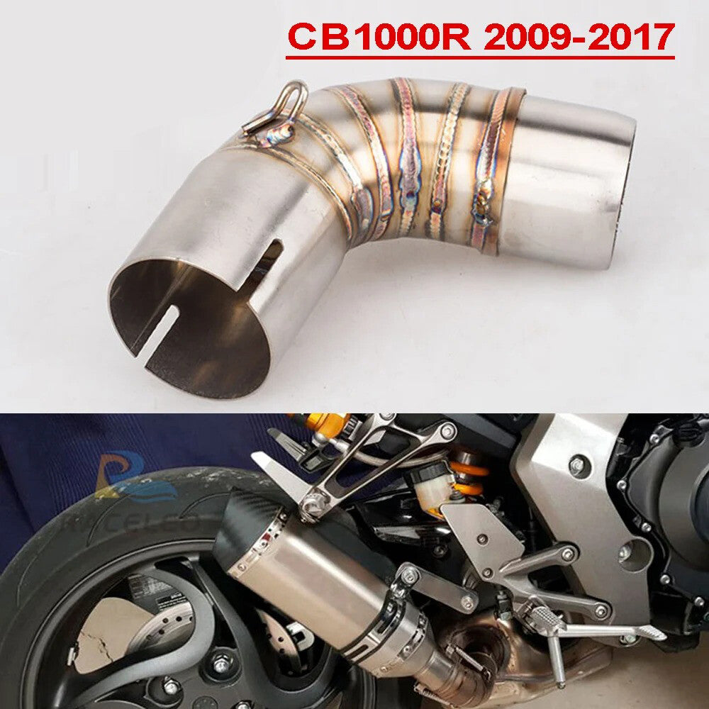 for Kawasaki ER6N/ER6F Ninja650R Z650 2006-2015 51mm Stainless Exhaust Mid Pipe