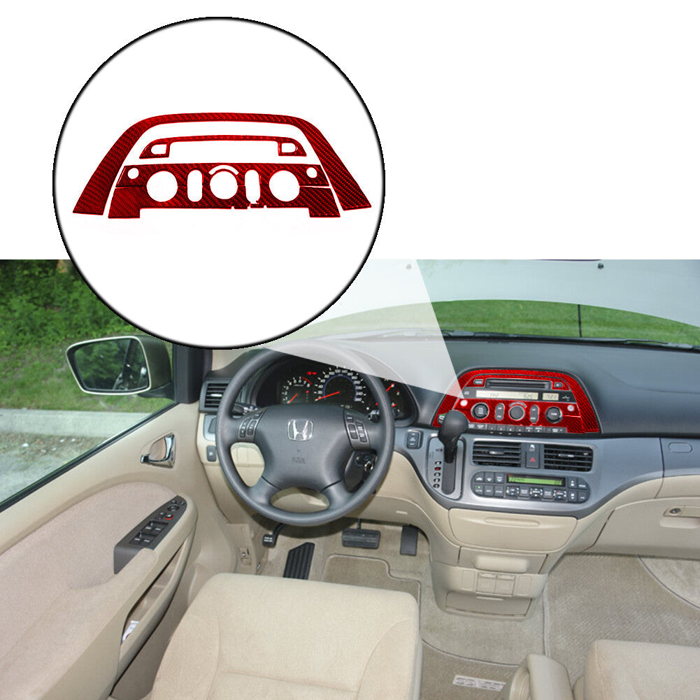 Red Carbon Fiber Dashboard Air Vent Outlet Cover Trim for Mazda MX-5 Miata 09-15 v