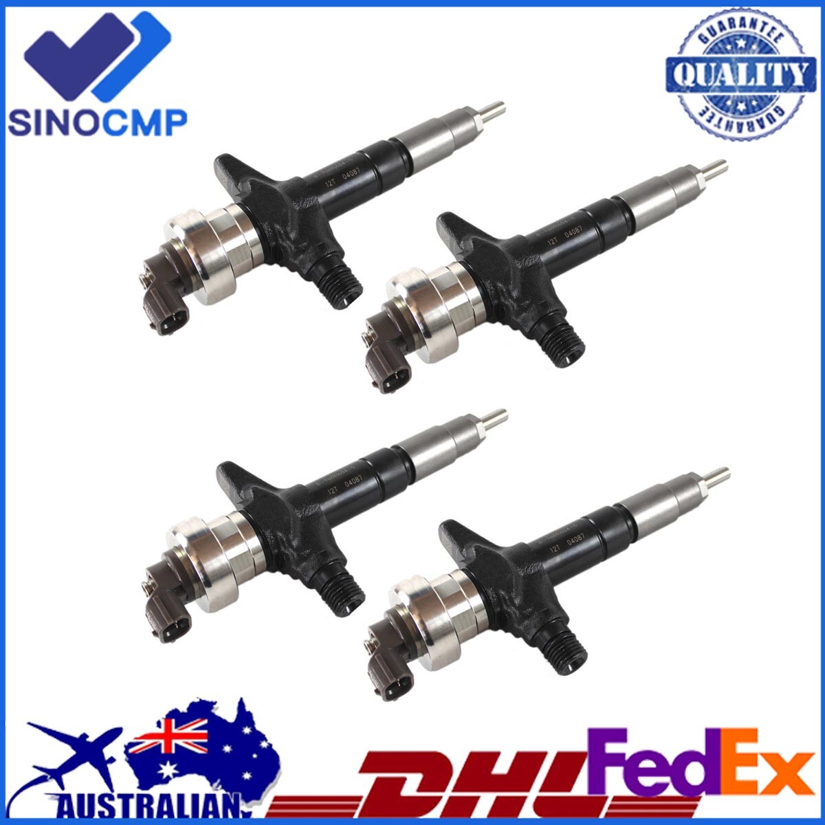 4Pcs 4JJ1 Fuel Injector 095000-6980 8-98011604-1 8980116043 for Isuzu DMAX