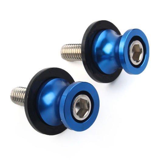 for KAWASAKI ZX6R 1998-2011 Blue Motorcycle Swingarm Spools Stand Screws Slider