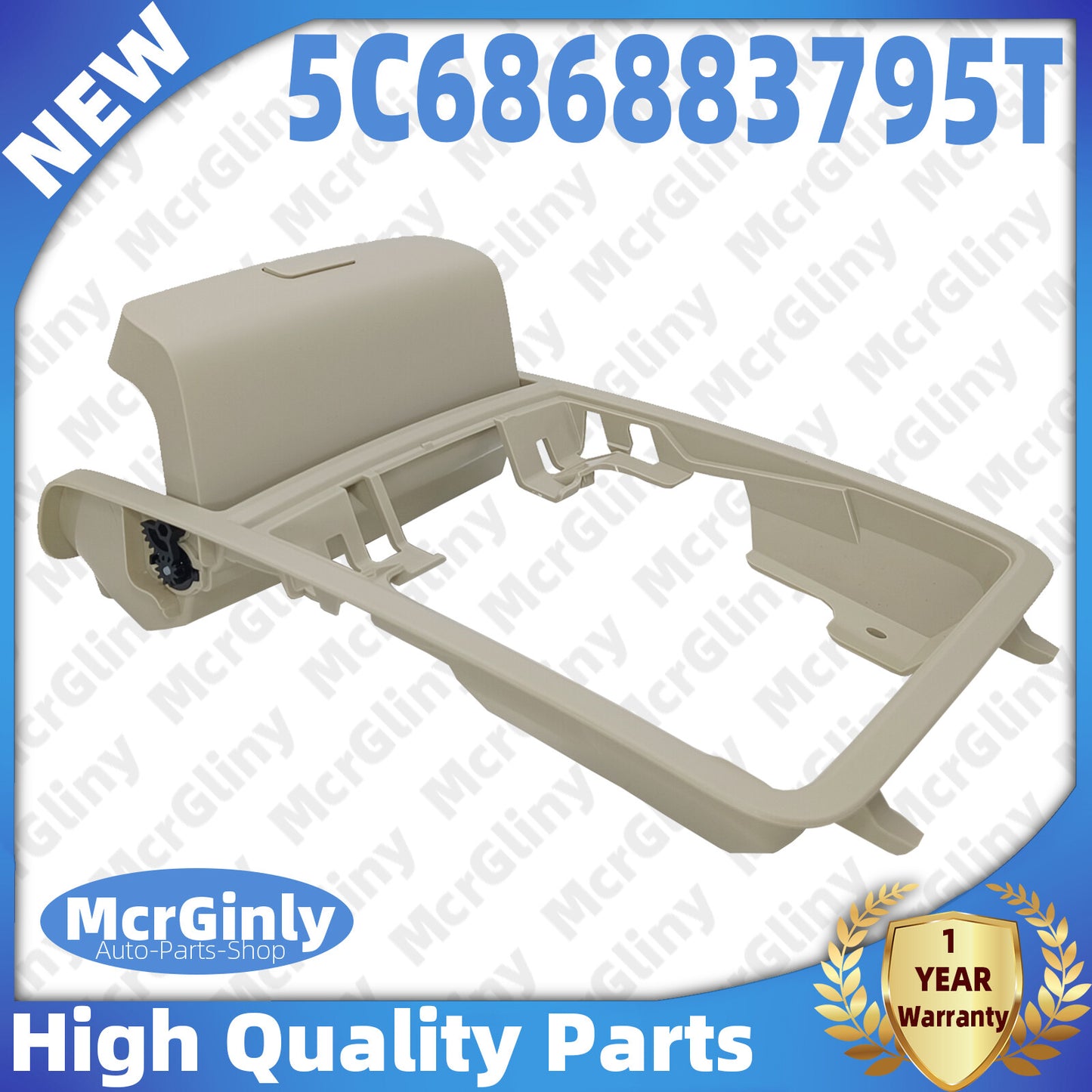 Rooftop console with eyeglasses frame, beige, suitable for Jetta for Passat 5C686883795T- n