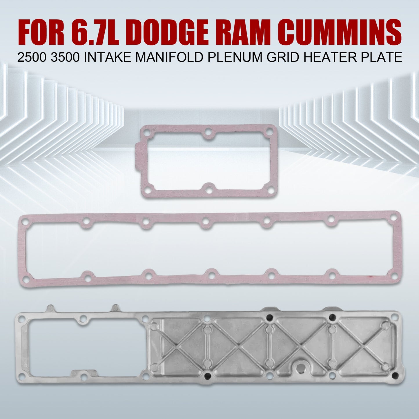 For 6.7L for Dodge for RAM 2500 3500 Intake Manifold Plenum Grid Heater Plate