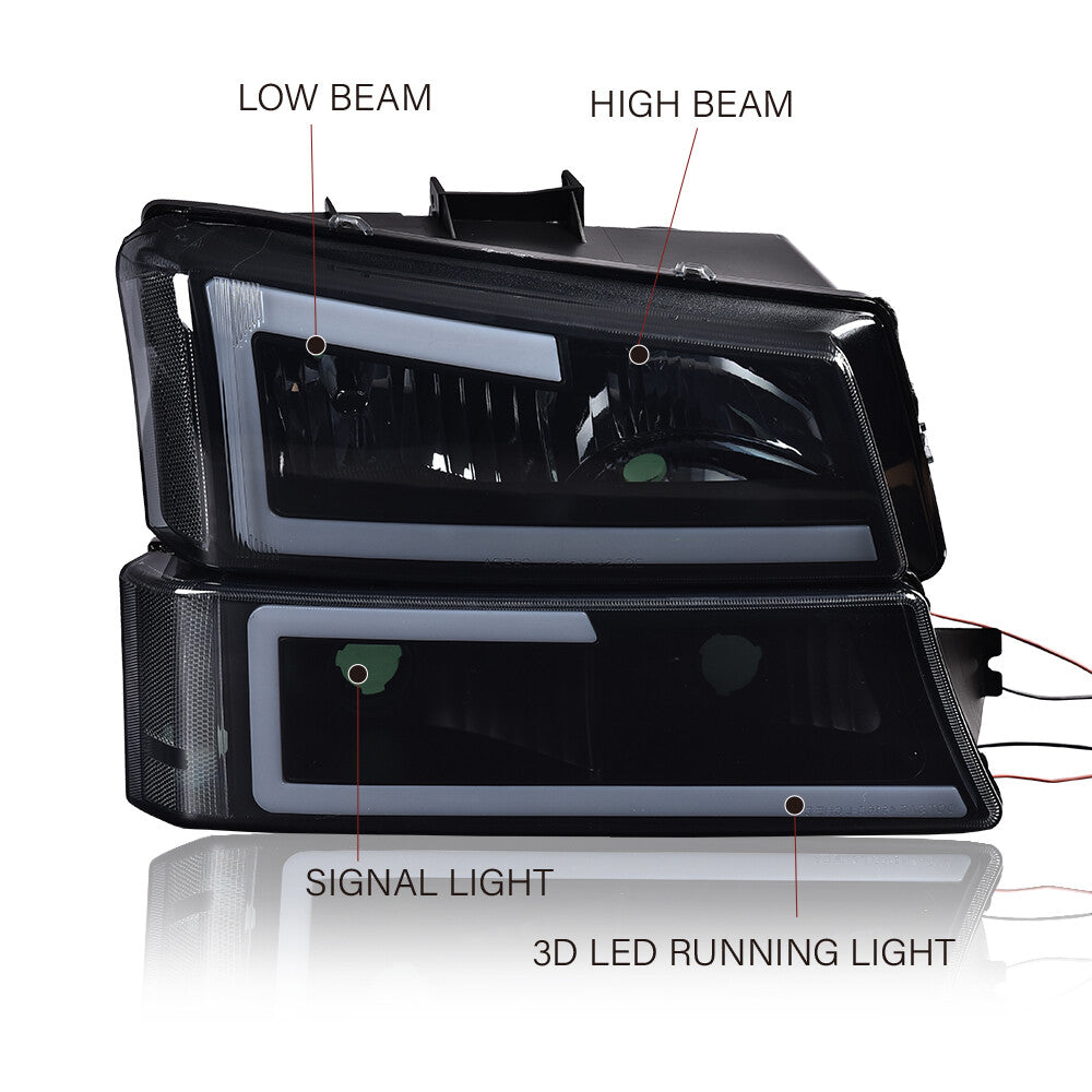 2003 - 2007 Silverado/Avalanche {Dual LED C-BAR} True Dragon/Dusk Green Water + Orchestra - v