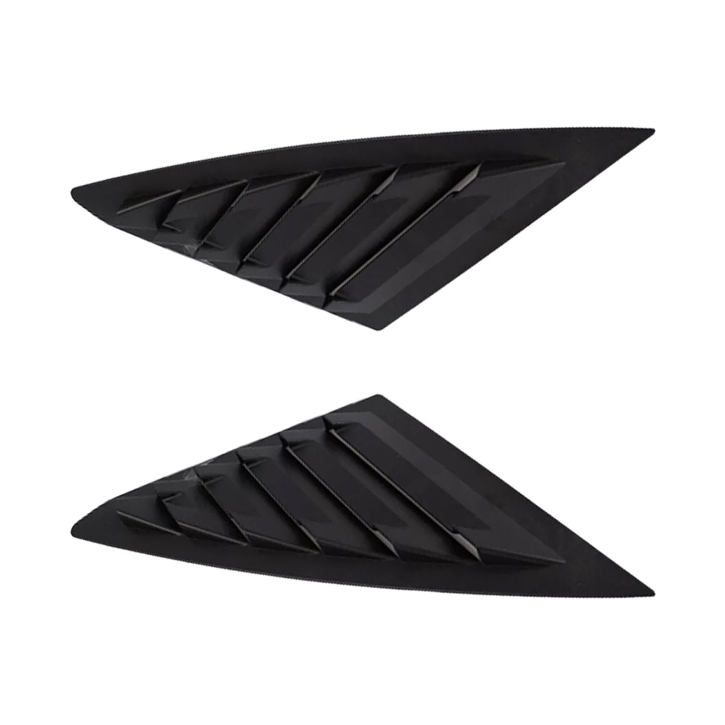 Side Window Louver Shutter Cover Trim Matte Black for Ford Focus Sedan 2012-20