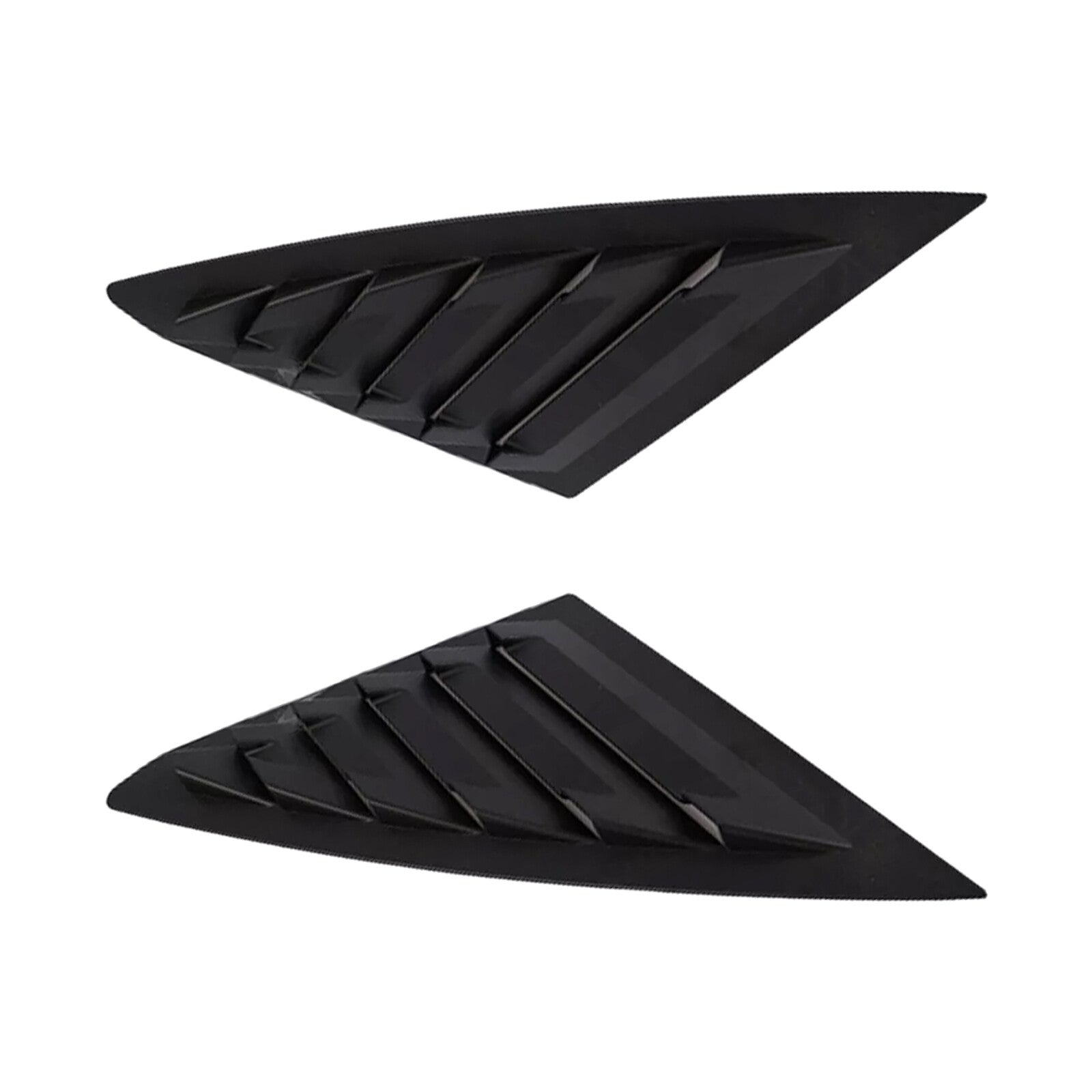 Side Window Louver Shutter Cover Trim Matte Black for Ford Focus Sedan 2012-20