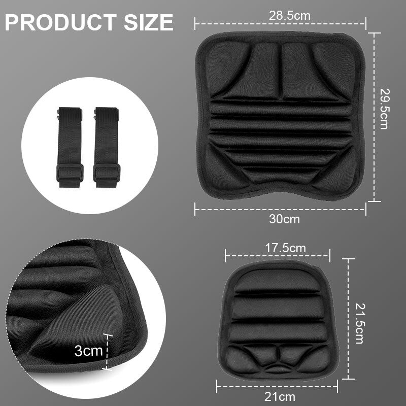 Front+Rear Motorcycle Gel Comfort for Seat Cushion Pillow Pad Pressure Relief Cover