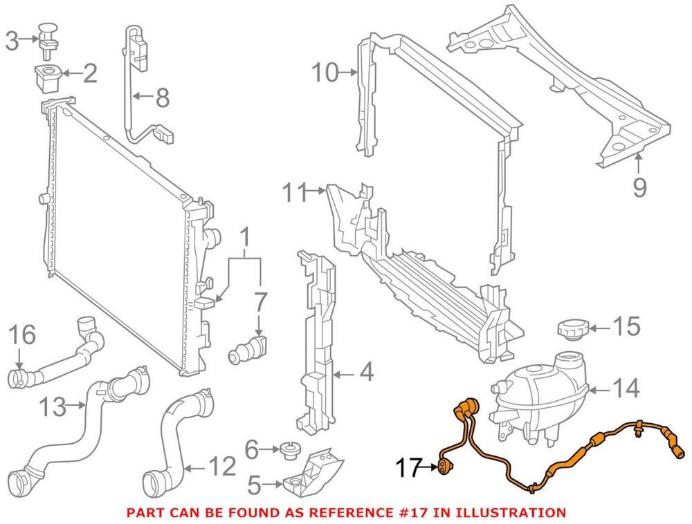 2055012501 Engine Coolant Overflow Hose for Mercedes-Benz W205 C300 2.0L Q