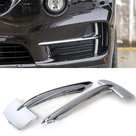 for BMW F15 X5 2014 2015 2016 2017 2018 Pair Front Bumper Grille Trim Chrome