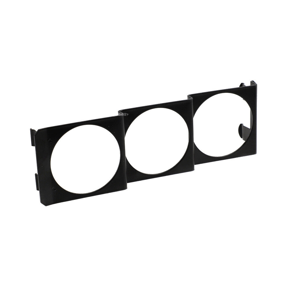 Black 252 Triple Gauge Universal 52mm Meter Pod Radio Din Gauge Panel 3 Holes Q
