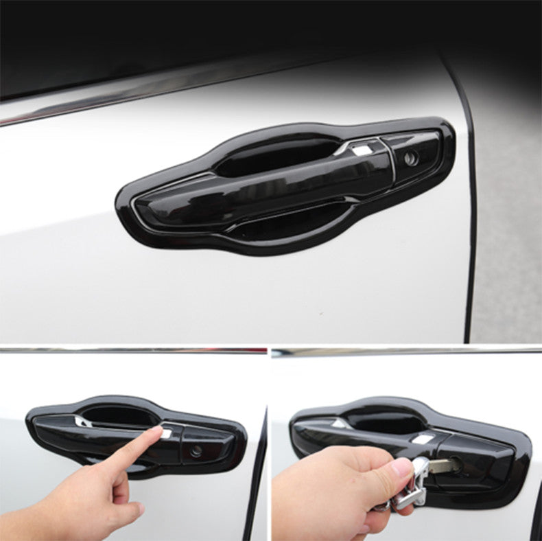 for Honda CR-V 2017-2022 Glossy Black Door Handle Cover + Bowl Cup Molding Trim