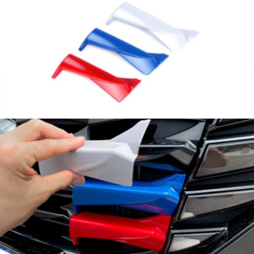 Tri-Color Front Center Mesh Grille Trims for Hyundai for Tucson 2023 Car Accessories