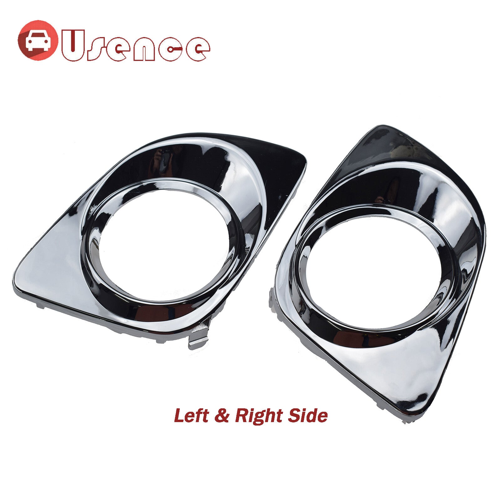 Pair LH RH Side Chrome Fog Light Trim Cover 521280T010 for Toyota Venza 09-12