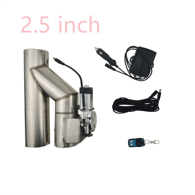 2.5 Electric Exhaust Catback Valve Single butterfly flap with Remote Control