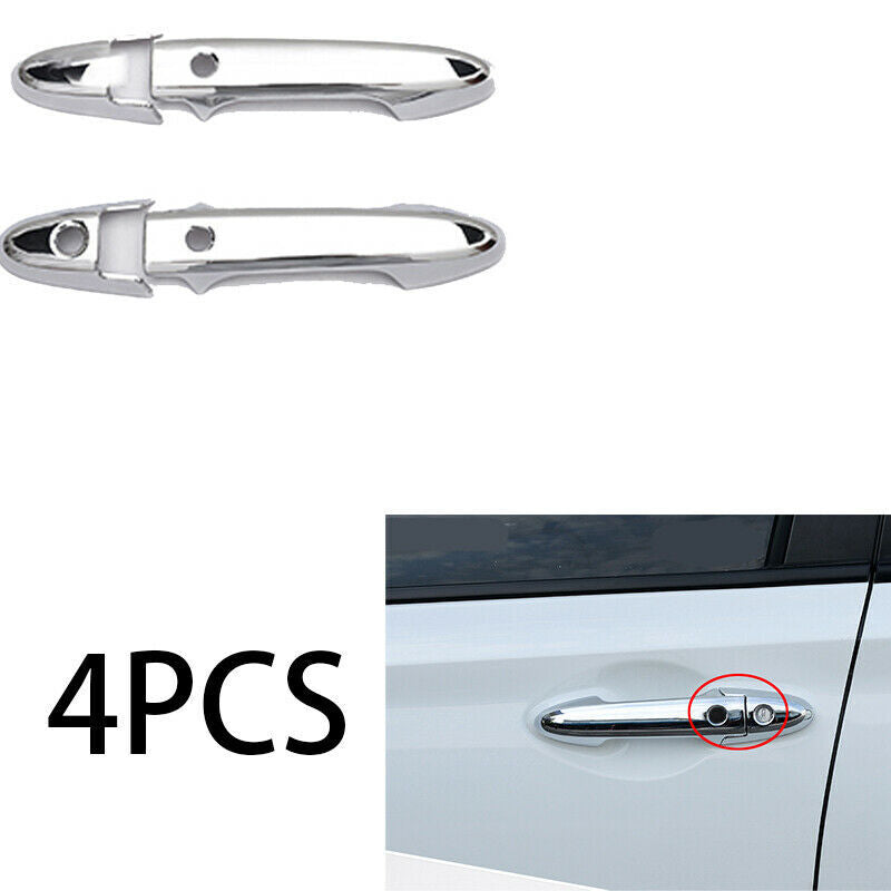 Chrome ABS External Side Door Handles Cover Trim For -V HRV 2023 2024 v