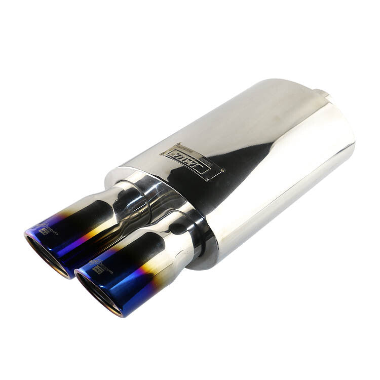 2.5 ID Dual 3 OD Sport Sound Muffler Tips Exhaust Tip Car Blue Resonator