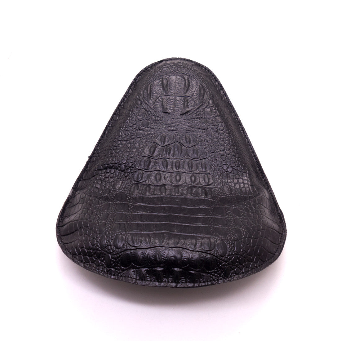 Black Crocodile PU Leather Style Solo for Seat for Harley for Honda for Yamaha for Suzuki Custom Q