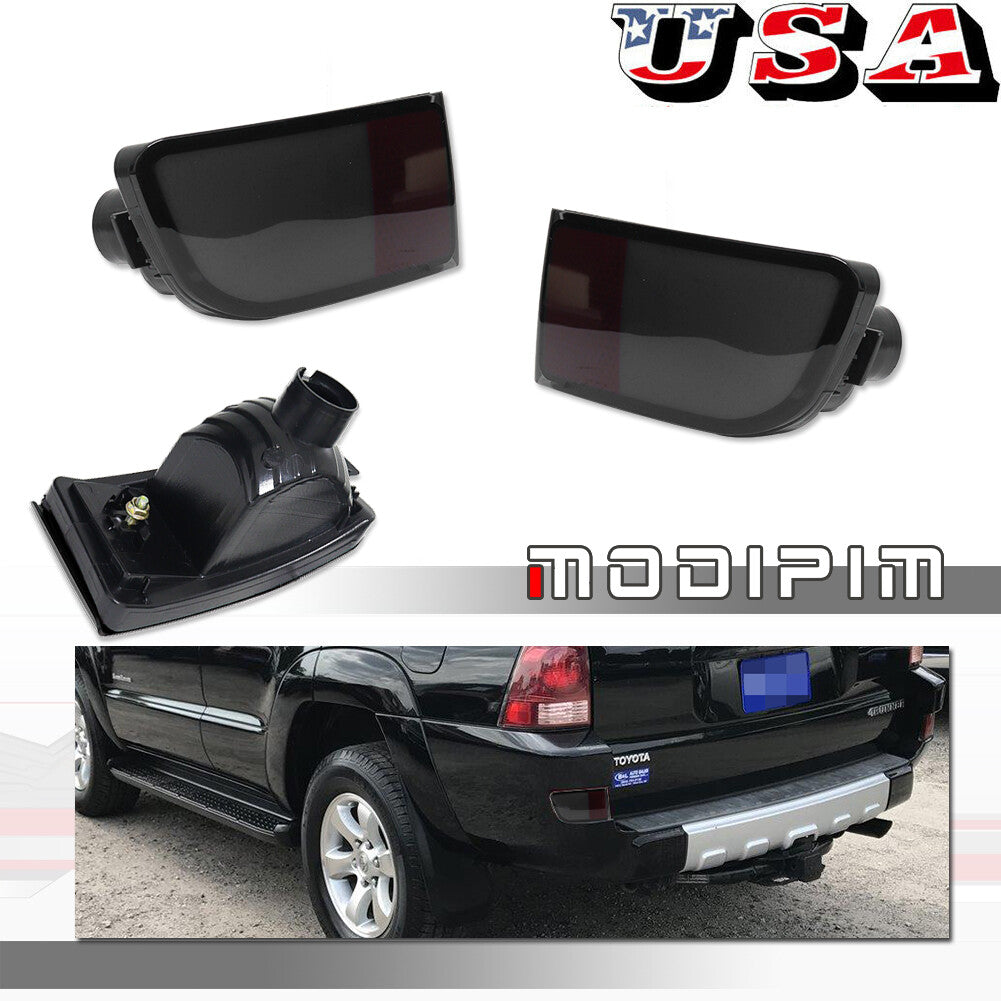 Smoked rear bumper reflector light suitable for 4Runner 2003-2005 Prado 2002-2009- v