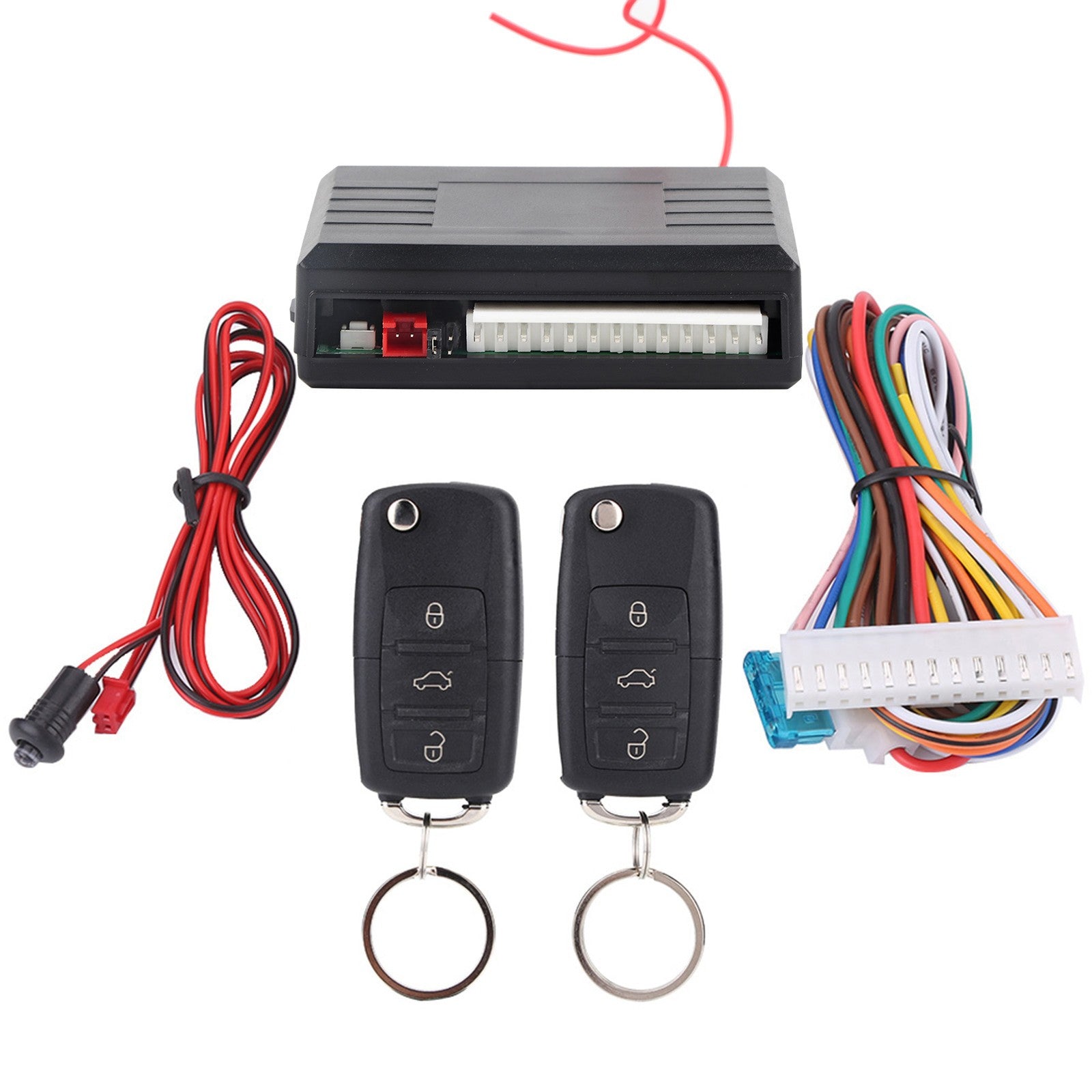 Universal Car Keyless Entry System With 2 Remote Control Auto Door Lock Vehicle Q