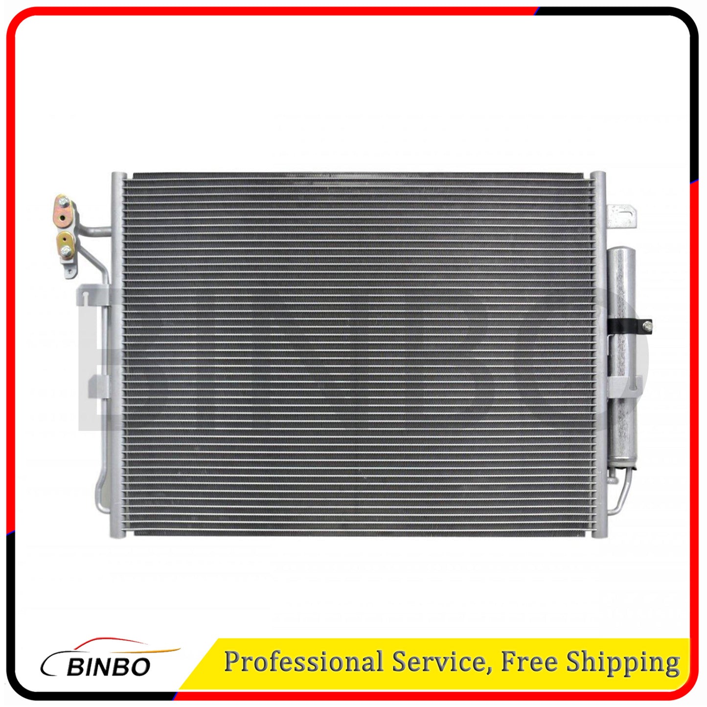 1Pc A/C Condenser w/ Receiver Drier for Land Rover LR3 LR4 V6 4.0L V8 4.4L 5.0L