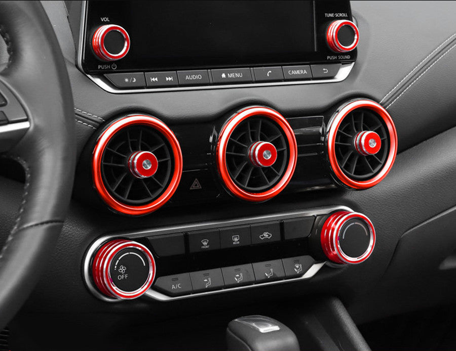 For Outlander 2013-2020 Inner Door Speaker Cover Trims S.Steel Black v