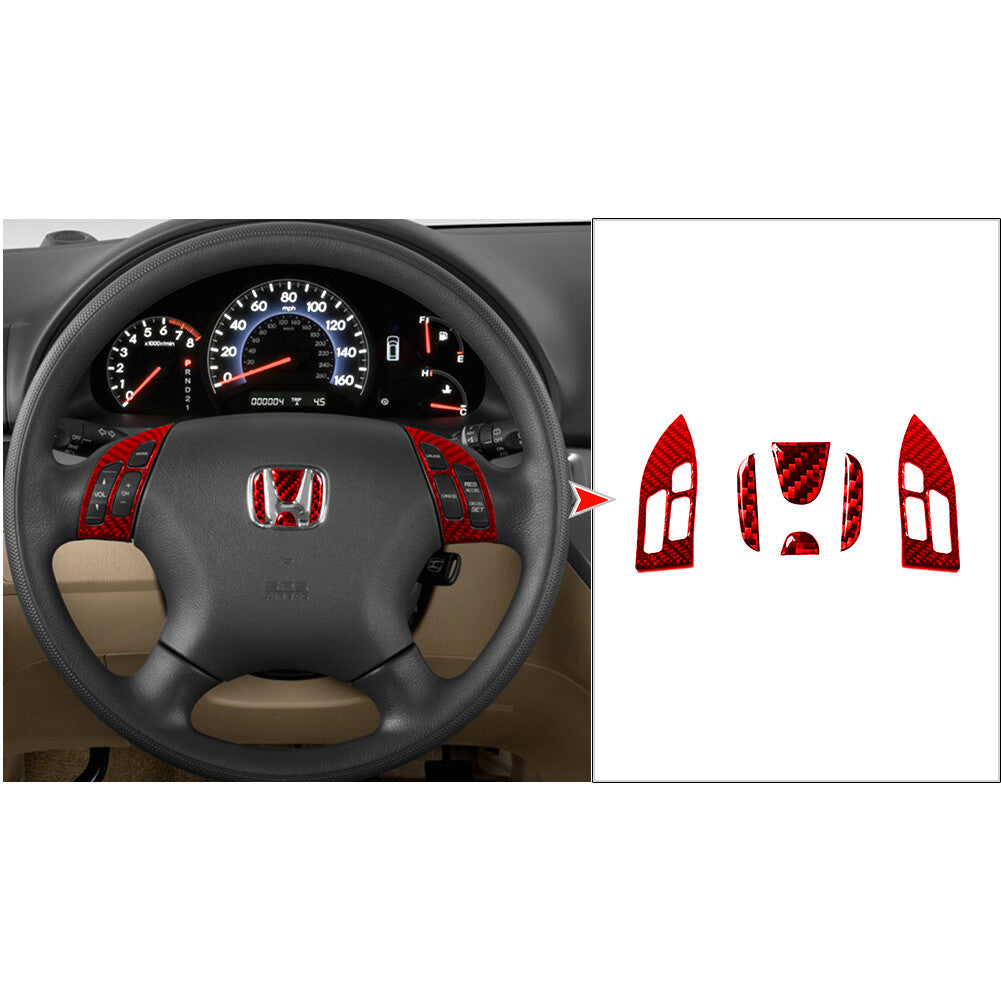 Red Carbon Fiber Dash Speedometer Air Vent Trim Cover for MINI Cooper 2007-2011 v