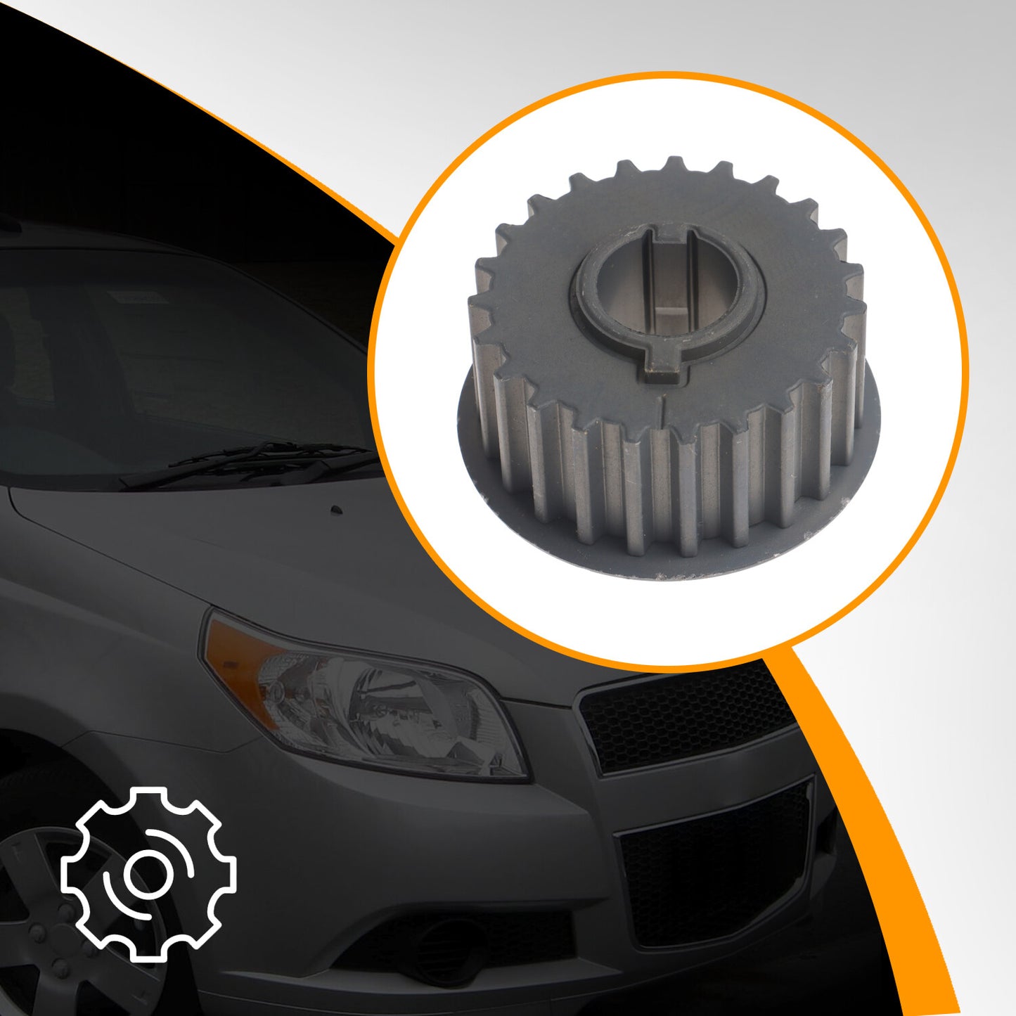 Crankshaft Sprocket Fit for Chevrolet Aveo5 for Pontiac G3 1.6L L4 24405967
