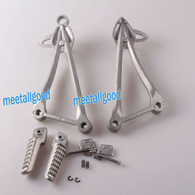 Rear Passenger Foot Pegs Motor Fit for Kawasaki ZX10R 2008 2009 2010 Pair