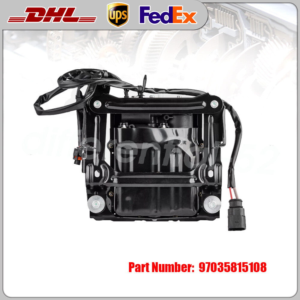 Air Suspension Compressor Pump Assembly w/ Relay for 10-16 for Porsche for Panamera 970