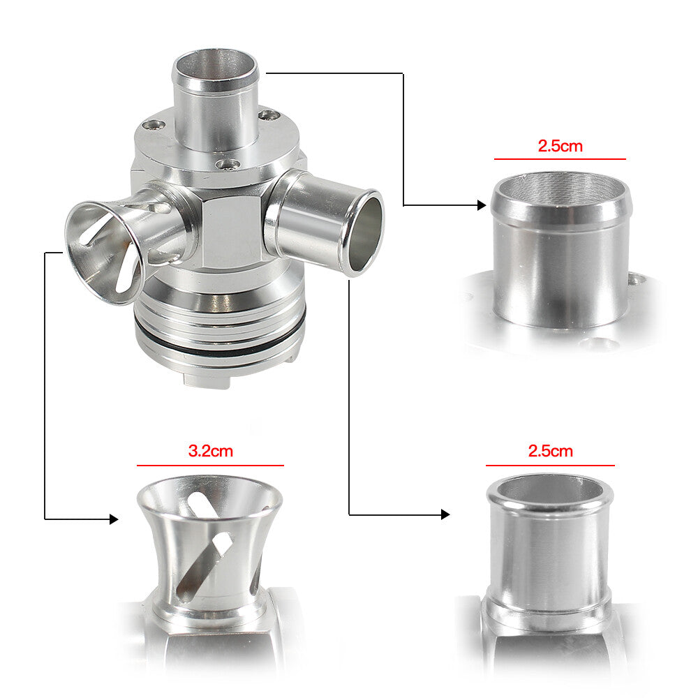 Splitter Diverter Turbo Blow off Valve for VW 1.8T for Golf for Jetta Beetle GTi TT A4