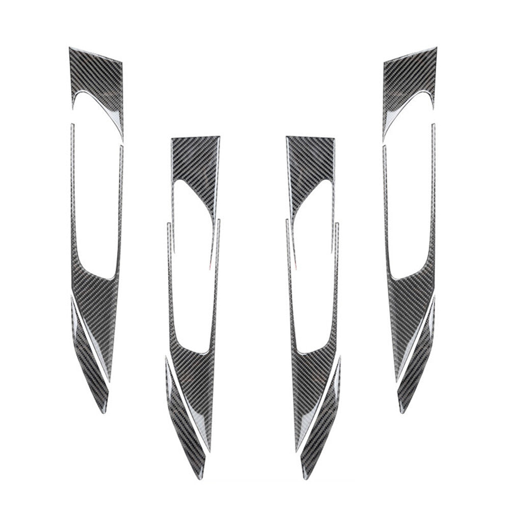 Red Carbon Fiber Automatic Shift Outer Frame Cover Trim For Ranger 2019-22 v