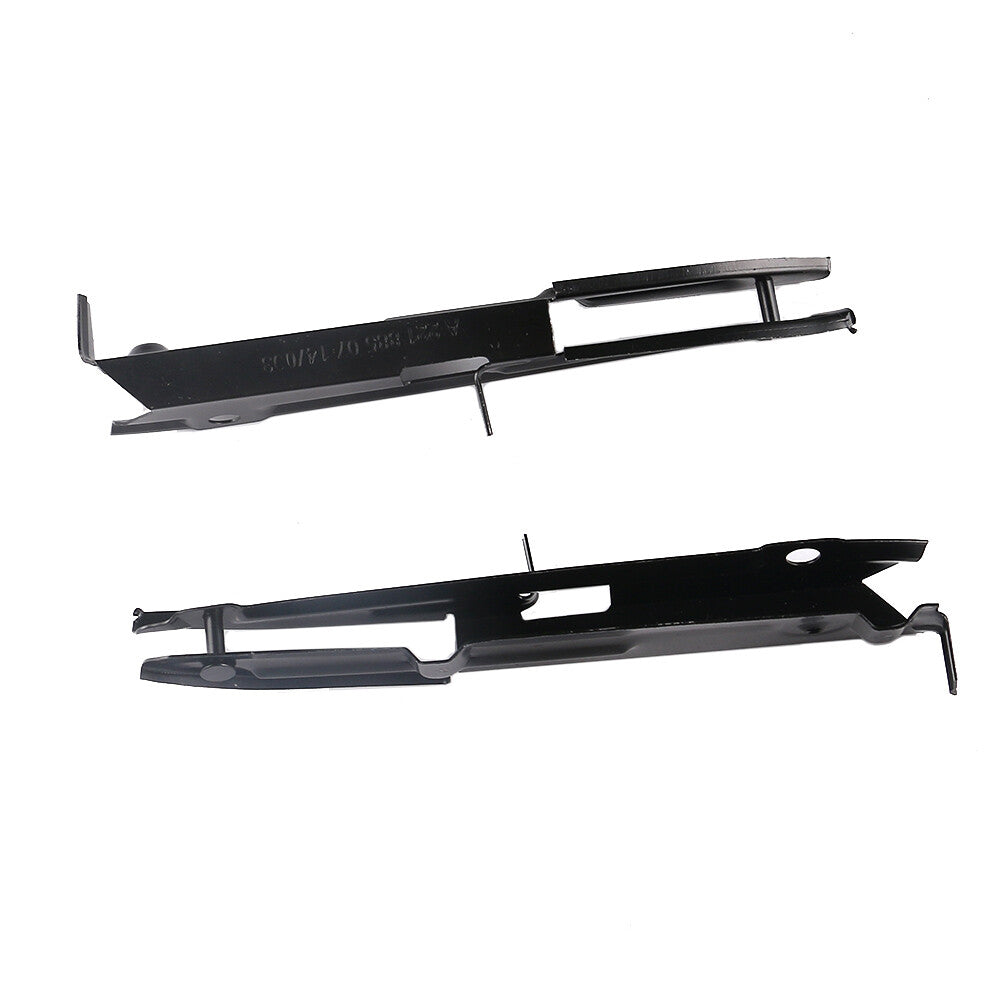 Pair of Front Bumper Support Bracket Black for Mercedes-Benz W221 S550 2007-2013