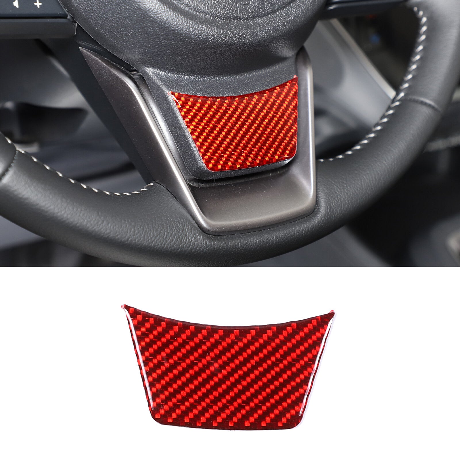 Carbon fiber steering wheel lower frame decal for Subaru Crosstrek 2023+ n