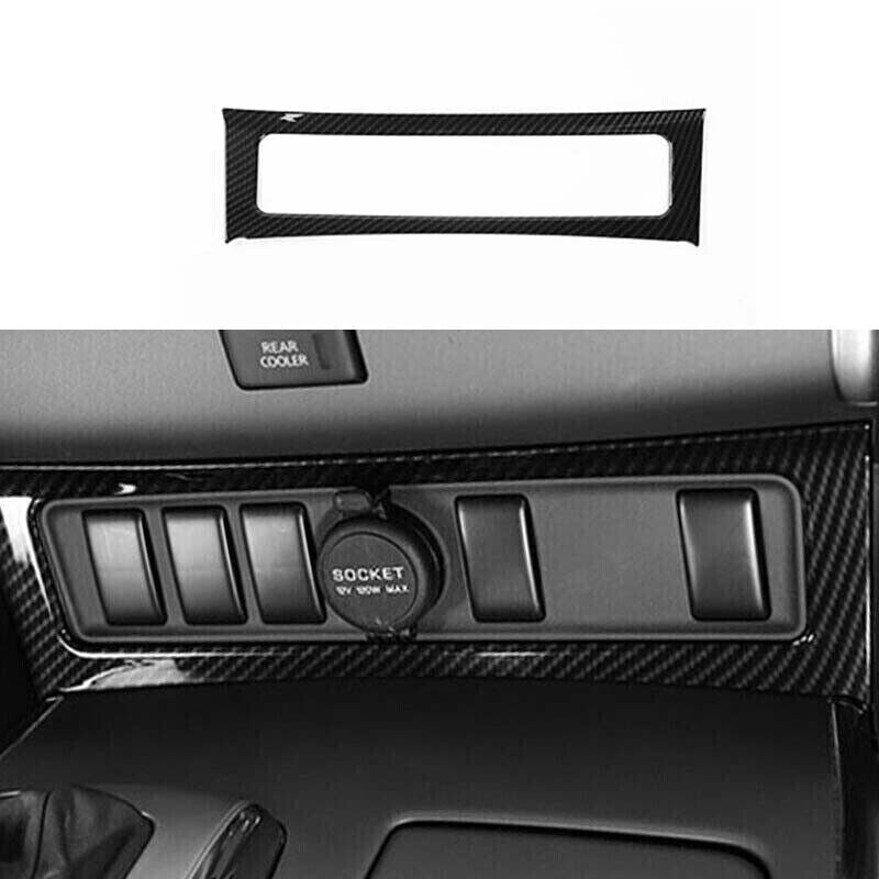 1P Carbon Fiber Console Cigarette Lighter Trim for Nissan Armada Patrol 2017-20