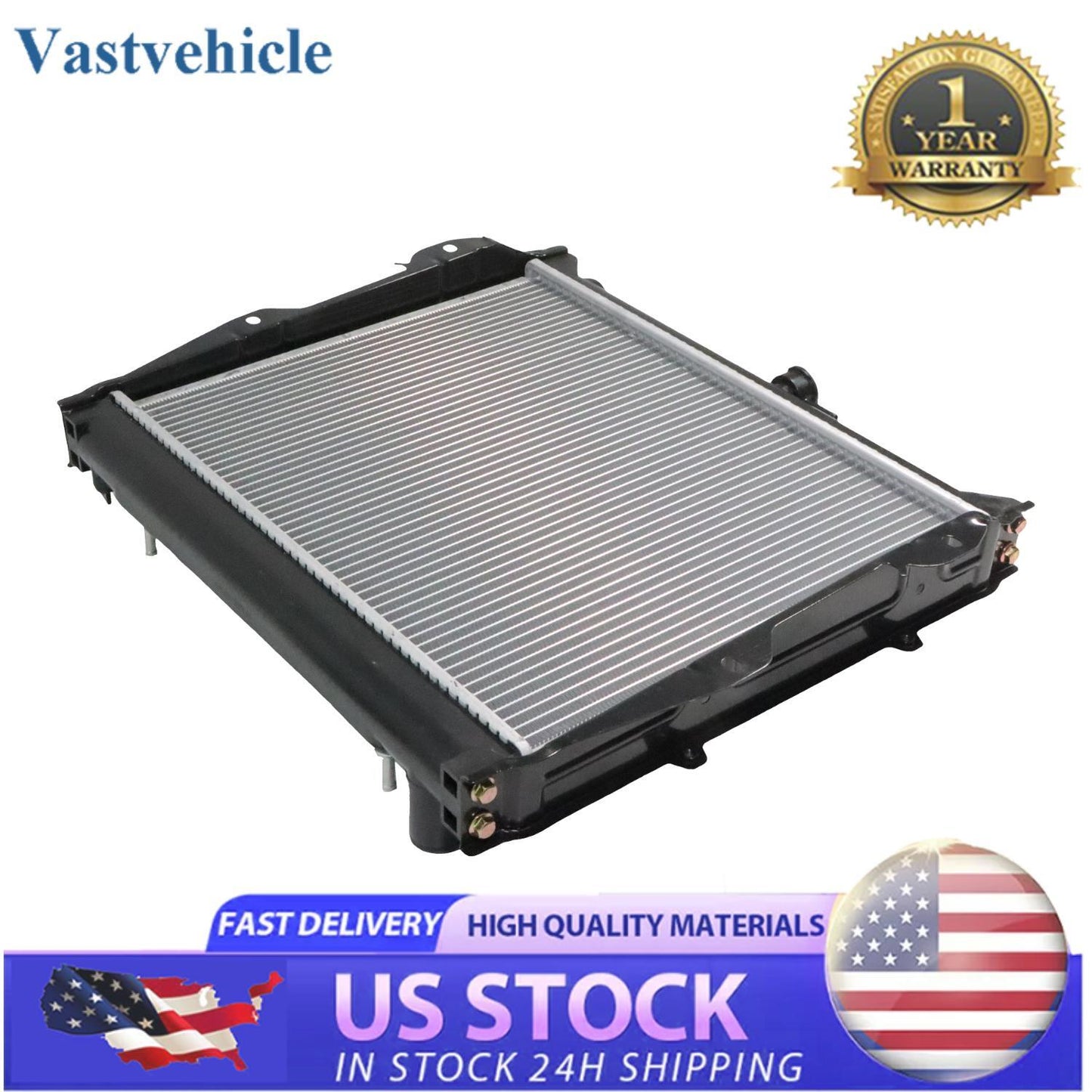 CU945 Aluminum Radiator for Toyota 4 Runner Pickup SR5 22R DLX 2.4L L4 1984-1995