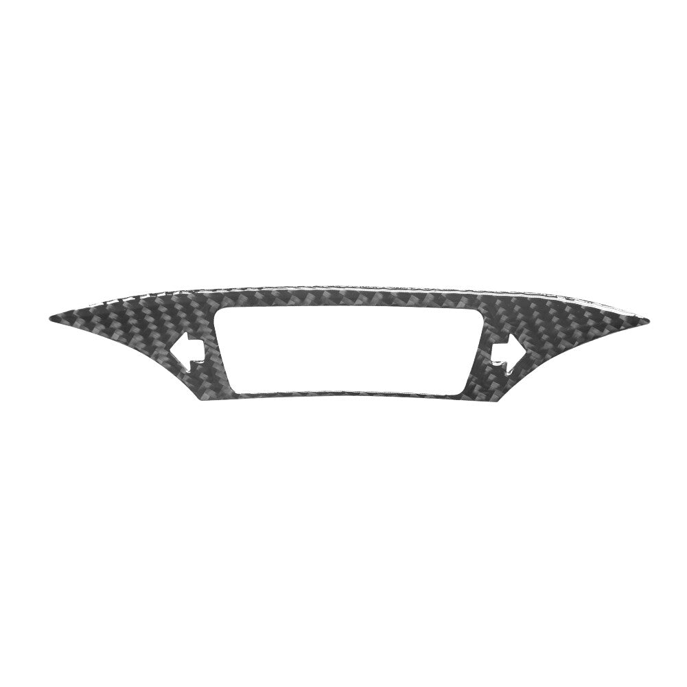 Carbon Fiber Central Console Switch Frame Cover Trim for Audi Q5 Q5L 2018-2021 v