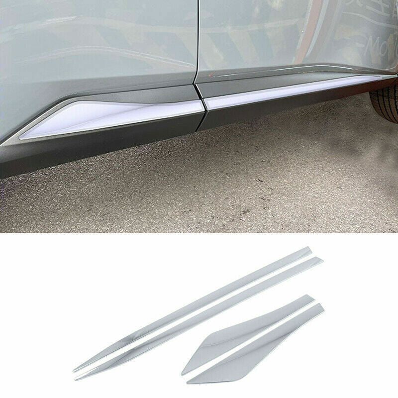 for Nissan Rogue 2021 2022 ABS Chrome Body Side Door Mouldings Cover Trim 4pcs